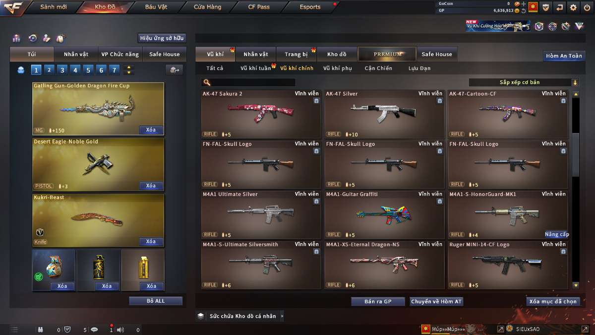 shop acc cf uy tin gia re